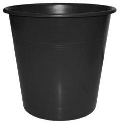 Bantex Waste Paper Bin 10 Litre Round - Black