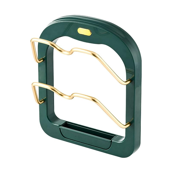 2-Tier Pot Lids Holder Lid Cover Organizer Rack F49-8-1265