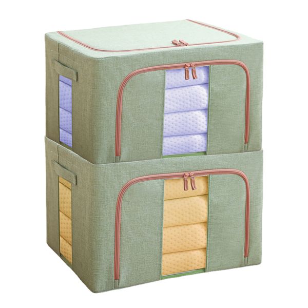 Large Closet Organizer Storage Bags for Bedding Blankets Clothing-3 - Pack