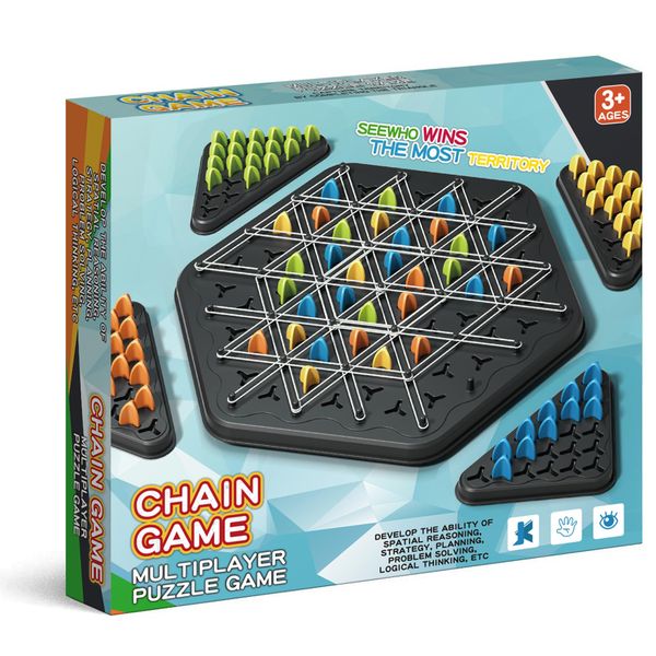 Kollide Magnet Game - Chain Triangle Geometric Chess Game