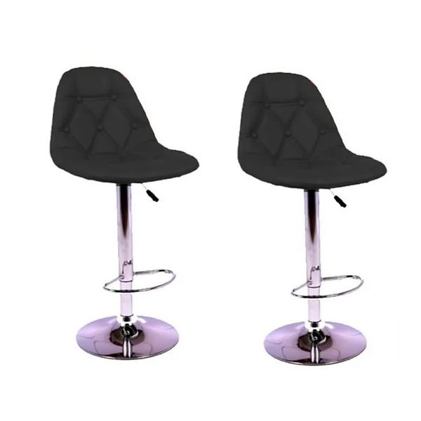 2 Piece Soft foam Faux Leather Bar Stools