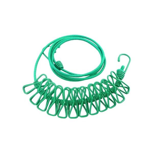 Travel Washing Line With Pegs - Set Of 2