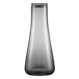Blomus Water Carafe: BELO Handmade Grey/Black Smoke Colour 1.2 Litres