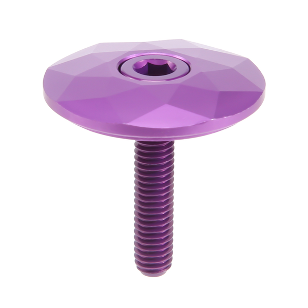 Bicycle Headset Cap with Screw for 28.6mm Fork Head Tube,Purple