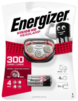Energizer Vision HD Headlight (300 lumens) incl. 3x AAA