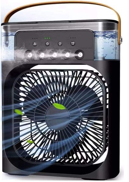 Portable Air Conditioner Fan, Mini Evaporative Air Cooler Black - LED