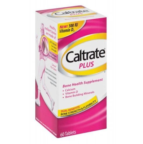 Caltrate Plus Tabs 60 Solid 500iu Vit D