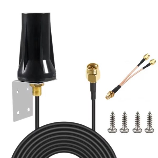 5dBi 4G LTE Outdoor Antenna with SMA/TS9 Adapter for 4G LTE Router