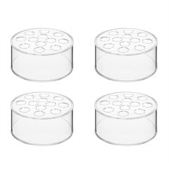 4 Pack Flower Vase Round, Clear Vase, Flower Vases for Centerpieces,