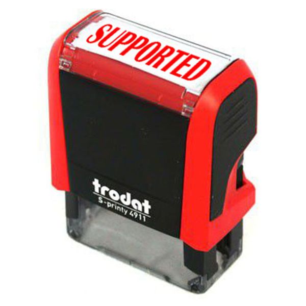 Trodat Stock Stamp - Supported Teacher Stamp