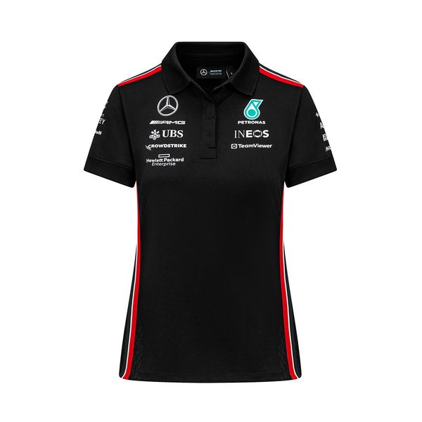 Mercedes AMG Petronas F1 2023 Women's Team Polo - Black