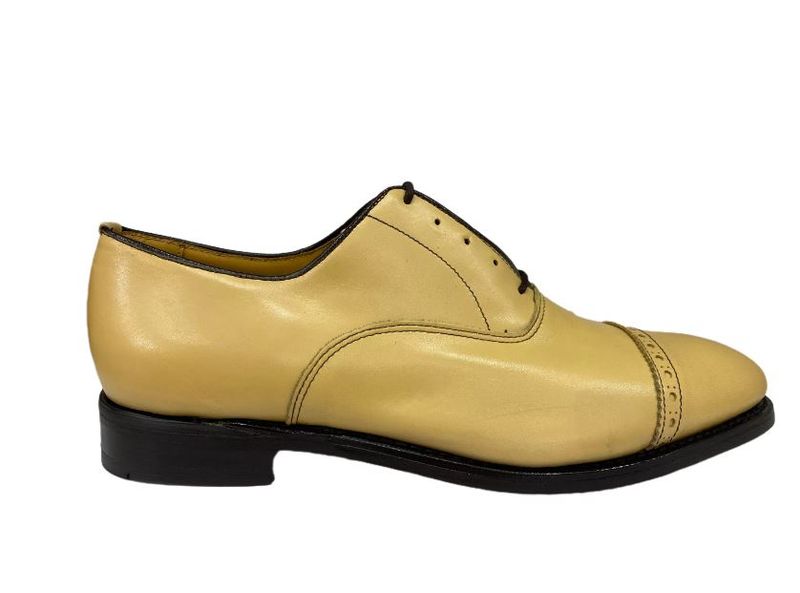 Saxone S16 32008 Wheat Beige Men's Leather Lace Ups