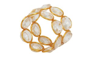 Round Acrylic Beaded Napkin Ring - Pack of 10pcs