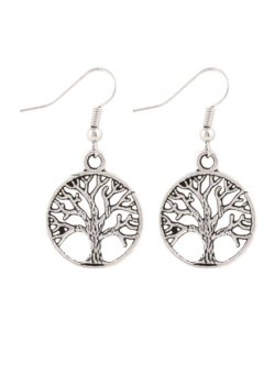 Women's Fashion Stud Accessories Retro Personality Peace Tree Punk Earrings