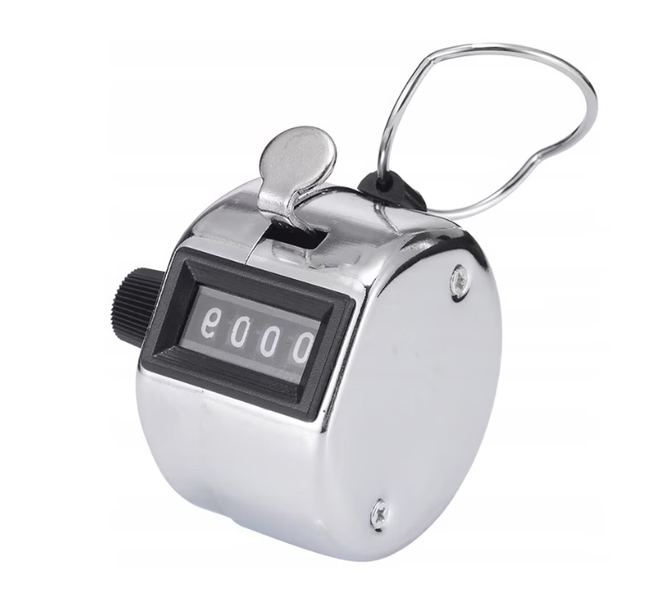 Bltunoed Mechanical Counter With Clicker, 4-Digit Display, Reset Button