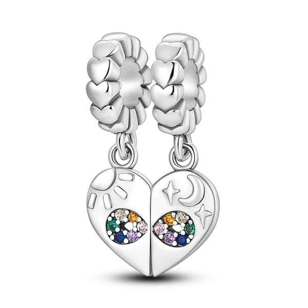 Friendship Heart Set S925 Charm for Charm Bracelet / Necklace Pendant