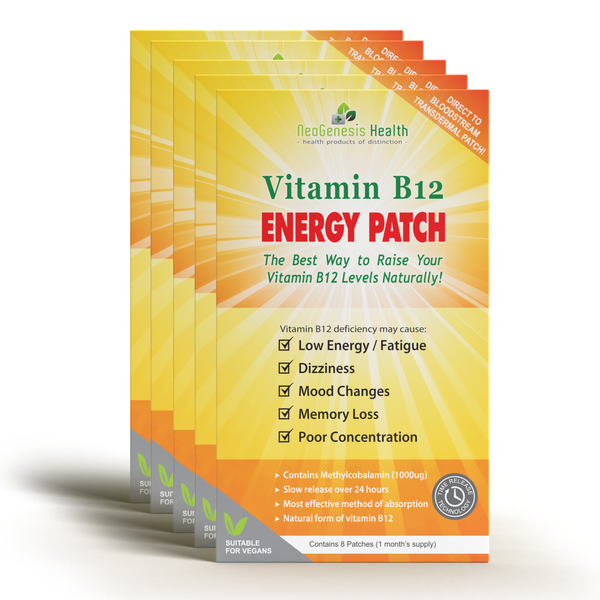 Neogenesis B12 Transdermal Patches - 5 Pack (5 x 8 Patches)
