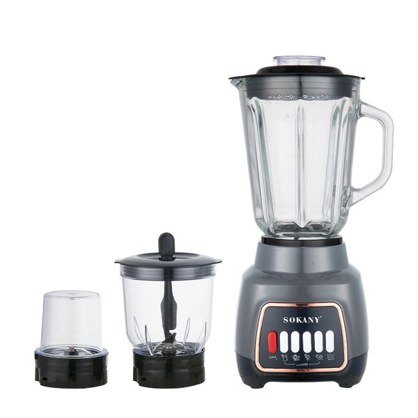 3-in-1 Electric Blender Set 600W with Meat Grinder &amp; Coffee Mill