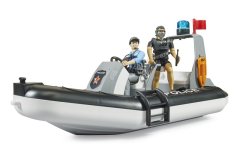 Bruder Bworld Police Boat Set - Includes 2 Figures &amp; Accessories