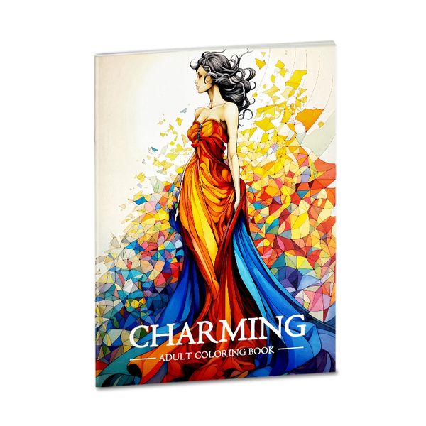 CHARMINGRomantic Figure Coloring Book-160G A4 | Frame-WorthyElegant Art Q12