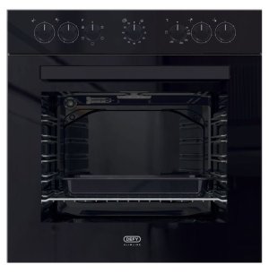 Defy - DBO 482 Slimline Oven- Static- Black- Undercounter