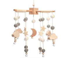 Baby Soothing Bed Bell Rotatable Hanging Wind Chime Educational Toys