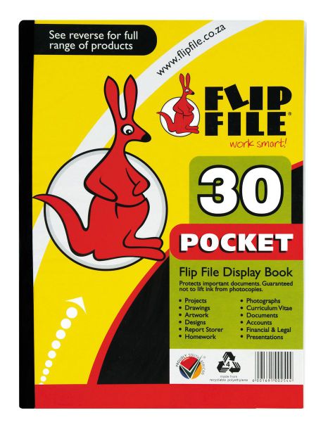 Flip File A4 Display File 30 Pockets