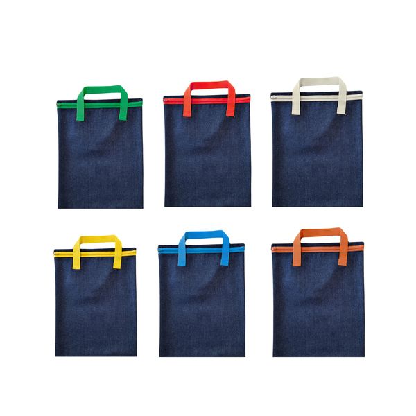 Denim Book Bags - 6 Pack