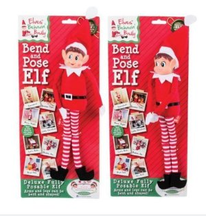 Xmas - Elf - Naughty - Elf Poseable - 30cm