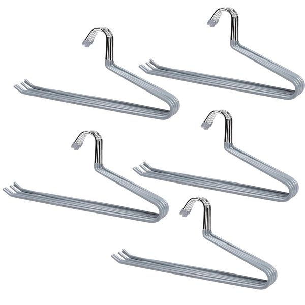 Grey Pants Hangers - 35.5 x 15 x 0.5cm - 25 Pieces
