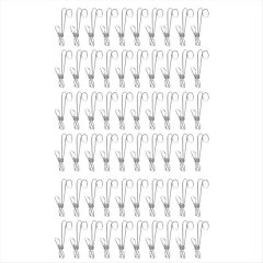 Stainless Steel Metal Long Tail Clip with Hook, Stainless Steel Clothespin