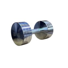 Chrome Fixed Dumbbells with Anti-Slip Precision Handles - 15KG - 1 Pair