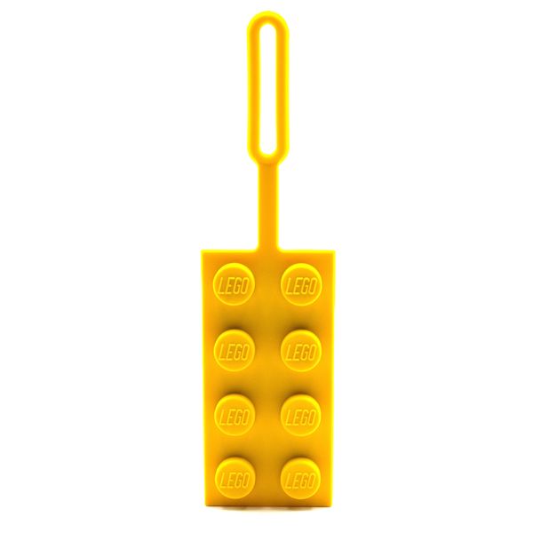 LEGO 2x4 Brick Yellow Bag / Luggage Tag - 17cm