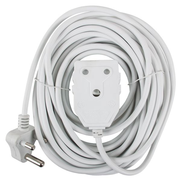 20m Extension Electrical Cord / Lead / Cable: Double Coupler - 10A (E 41)