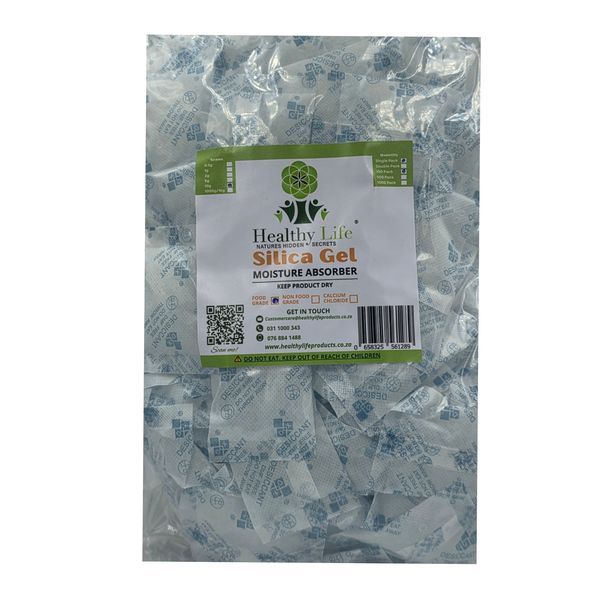 Healthy Life Desiccant Silica Gel - Food Grade - 10g Sachets - 100 Pack