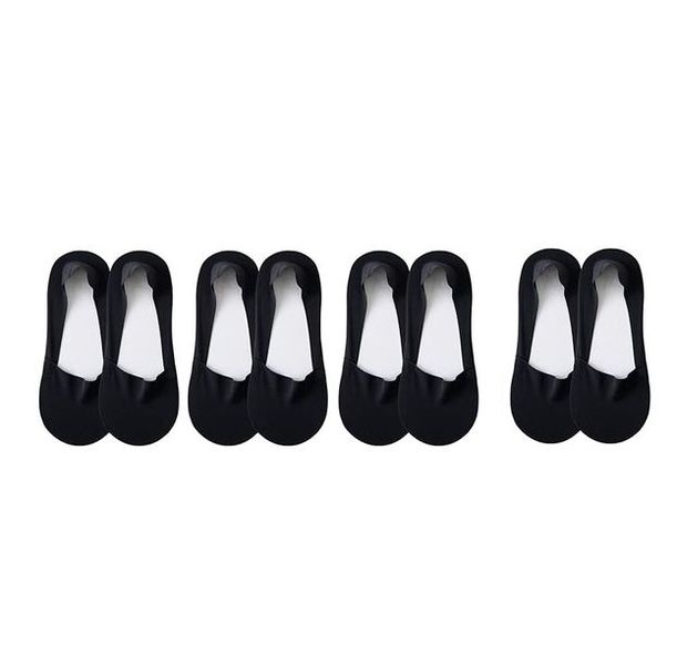 4 Pieces Invisible Ice Silk Breathable Socks No Show Socks