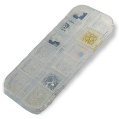 Nails by Nicole - Nail Art Gems Tray - Black &amp; White Collection