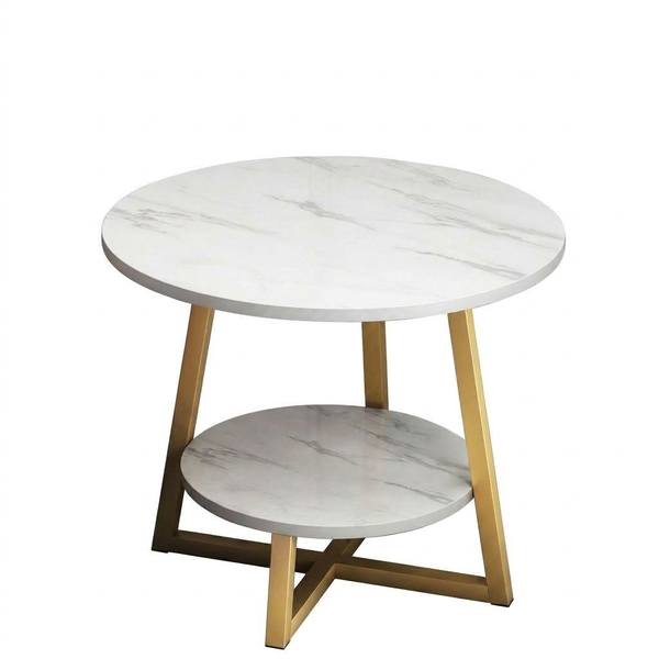 Modern 2-Tier Side Table