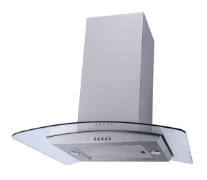 Falco 60CM ISLAND CURVED GLASS EXTRACTOR FAN