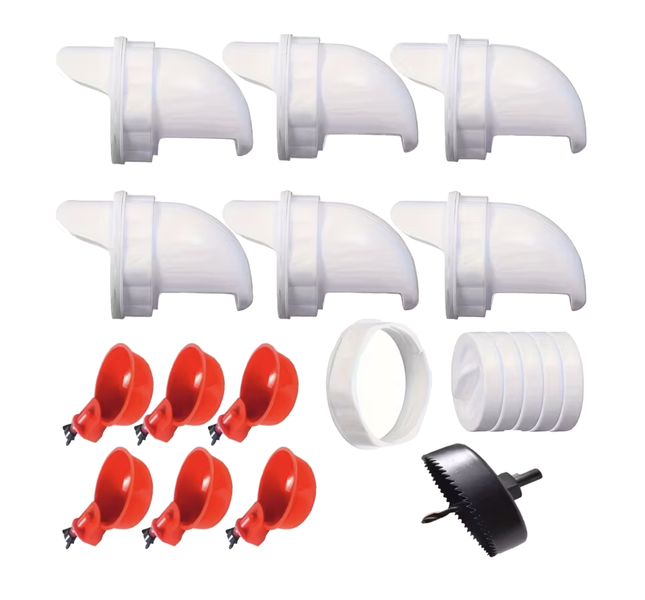 DIY Waste-Free Automatic Chicken Feeder Set of 12
