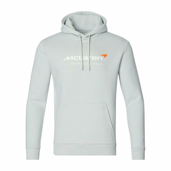 McLaren Mens 2022 Team Core Essentials Hoodie Grey