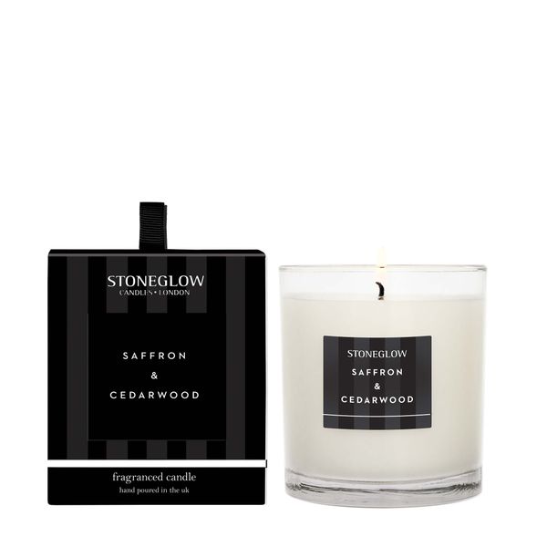 Stoneglow Fragranced Candle - Saffron &amp; Cedarwood