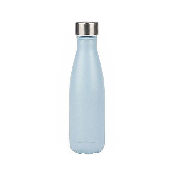 Stylish Sky Blue Pastel Glass Water Bottle - 580ml