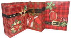 Premium Paper Gift Bags (12 Pack) Red