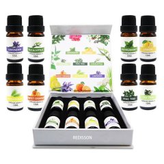 Premium Natural Relaxation Essential Oil Gift Set Pure Essential Oil - 8 x 10ml
