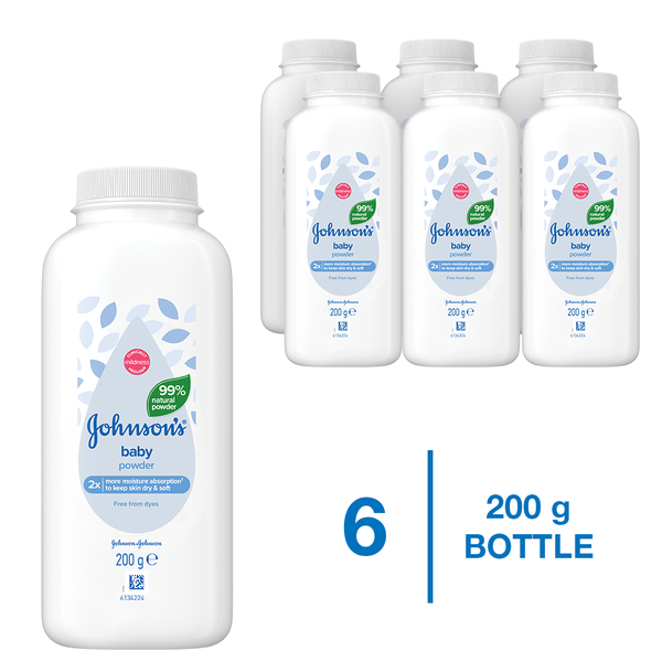 Johnson's Baby Powder 200g x 6