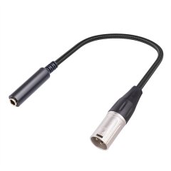 XLR Male to 1/4 inch Female Cable,3 Pin Male to 6.35mm Audio Cord