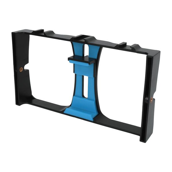 Blue handheld smartphone rig