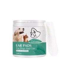 Pet Ear Cleaner Finger Covering Wipes with Soothing Aloe