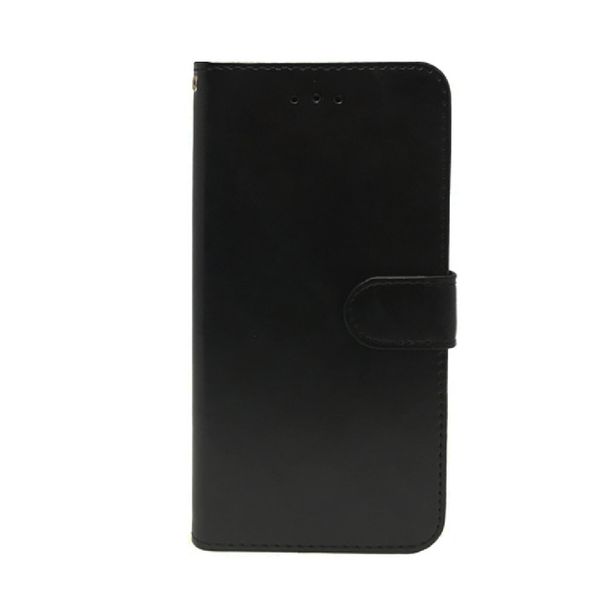 Deluxe PU Leather Book Flip Cover Nokia 9 - Black